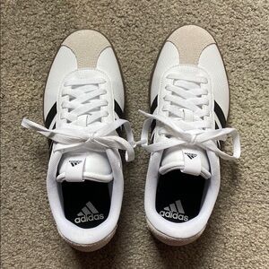 Adidas Classic White and Black Trainers